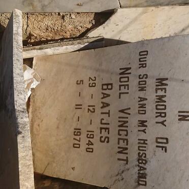 BAATJES Noel Vincent 1940-1970