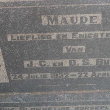BUYS Maude 1932-1946