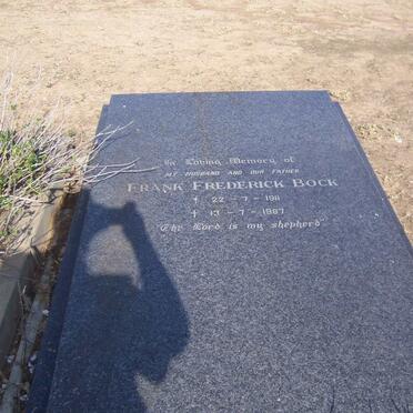 BOCK Frank Frederick 1911-1987