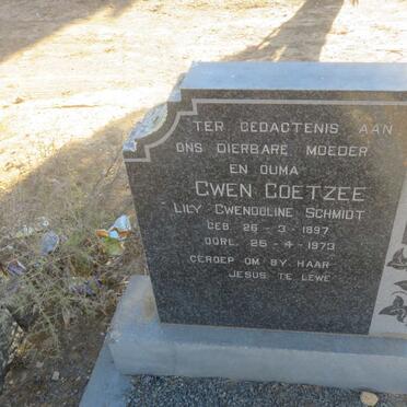 COETZEE J.H. 1890-1959 &amp; Lily Gwendoline SCHMIDT 1897-1973