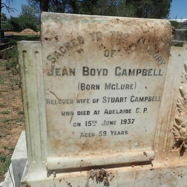 CAMPBELL Jean Boyd nee MCLURE -1937