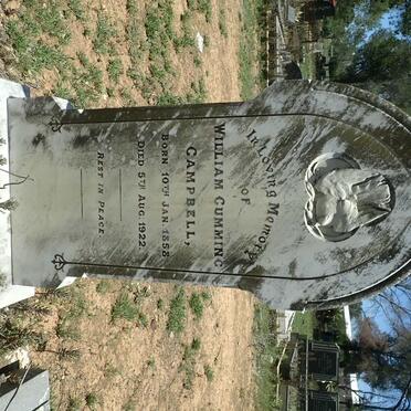 CAMPBELL William Cumming 1858-1922