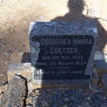 COETZER Dorothea Maria 1923-1924