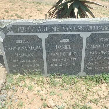 HEERDEN Daniel, van 1879-1963 &amp; Helena Dorethea VAN HEERDEN 1879-1946 :: HAMMAN Catherina Maria nee VAN HEERDEN 1900-1946