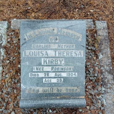 KIRBY Louisa Theresa nee ROBINSON -1904