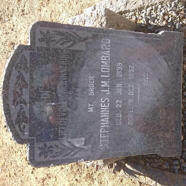 LOMBARD Stephannes J.M. 1899-1952