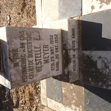 MEYER Hestelle E. 1952-1952