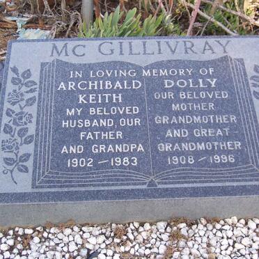 McGILLIVRAY Archibald Keith 1902-1983 &amp; Dolly 1908-1996