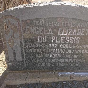 PLESSIS Engela Elizabeth, du 1952-1953