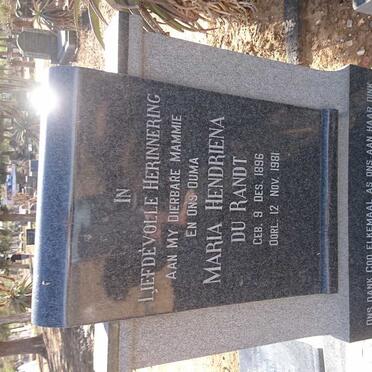 RANDT Maria Hendriena, du 1896-1981