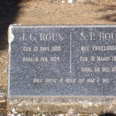 ROUX J.G. 1850-1924 &amp; ENGELBRECHT S.P. 1856-1932