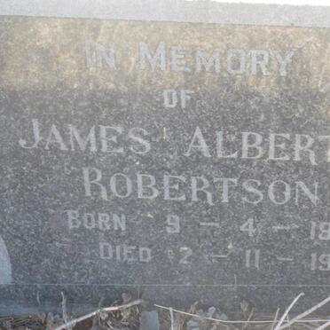 ROBERTSON James Albert 1907-1950
