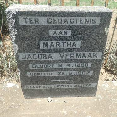 VERMAAK Martha Jacoba 1890-1962