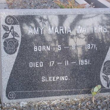 WATTERS Amy Maria 1871-1951