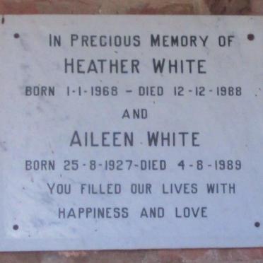 WHITE Heather 1968-1988 :: WHITE Aileen 1927-1989