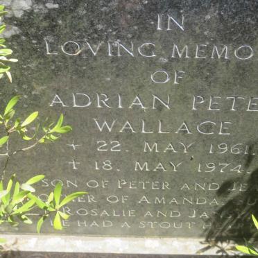 WALLACE Adrian Peter 1961-1974