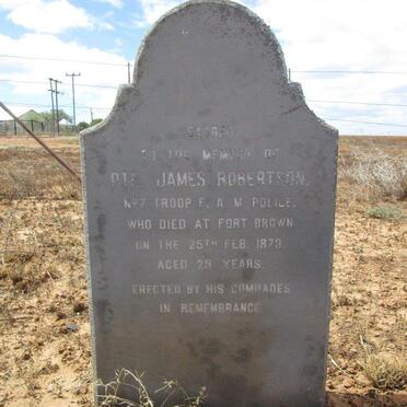 Eastern Cape, ALBANY district, Fort Brown, Military cemetery