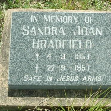 BRADFIELD Sandra Joan 1957-1957