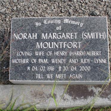 MOUNTFORT Norah Margaret nee SMITH 1916-2000