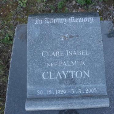 CLAYTON Clare Isabel nee PALMER 1929-2005