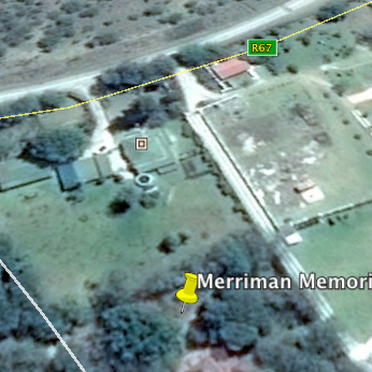 1. Aerial view of Merriman Memorial