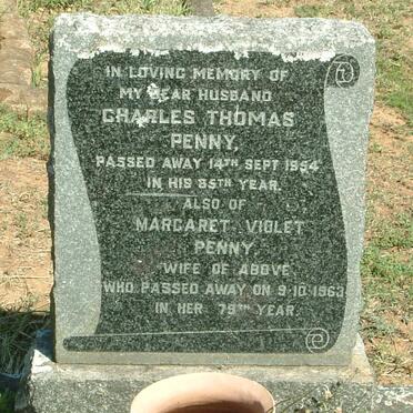 PENNY Charles Thomas -1954 &amp; Margaret Violet -1963