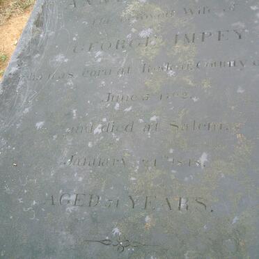 IMPEY Anne Frances 1792-1848