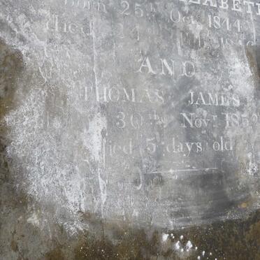 KING Thomas Sellom -1859 :: KING Judith Elizabeth 1844-1846 :: KING Thomas James -1852