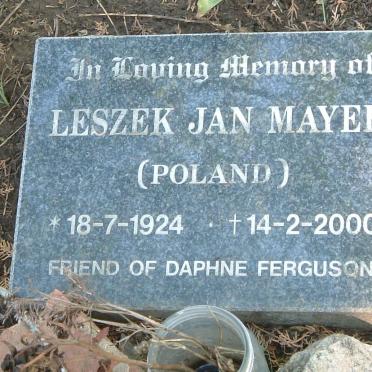 MAYER Leszek Jan 1924-2000