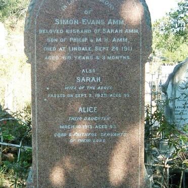 AMM Simon Evans -1911 &amp; Sarah -1929 :: AMM Alice -1913