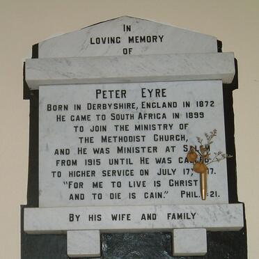 EYRE Peter 1872-1917