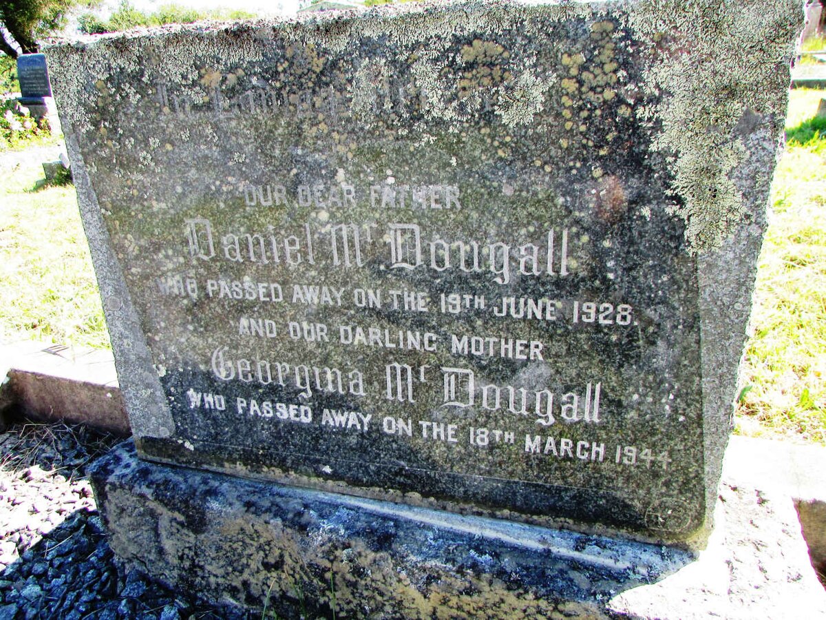 McDOUGALL Daniel -1928 &amp; Georgina -1944