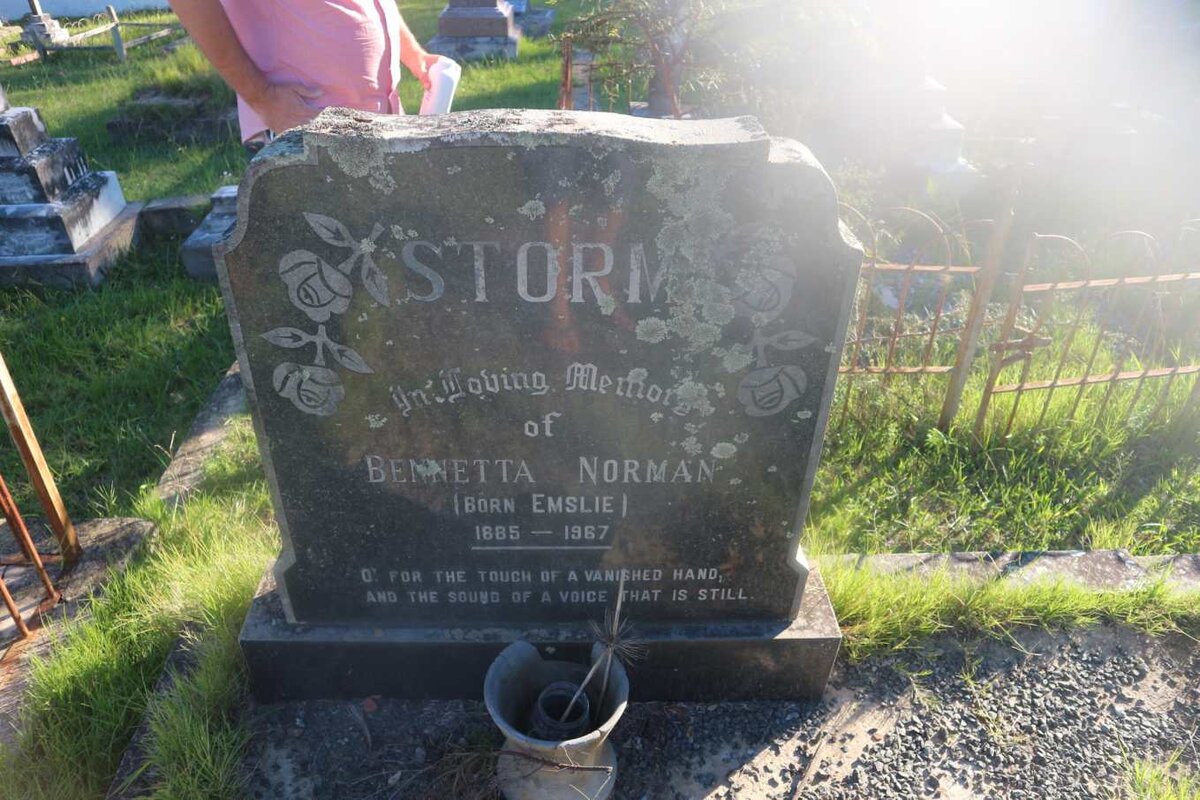 STORM Bennetta Norman nee EMSLIE 1885-1967
