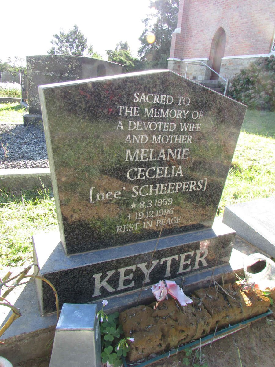 KEYTER Melanie Cecelia nee SCHEEPERS 1959-1996