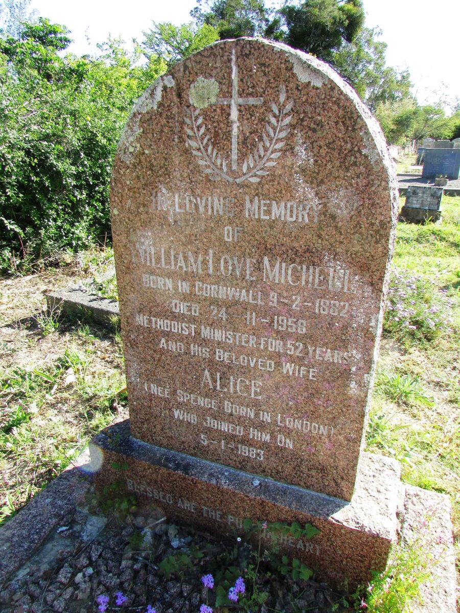 MICHELL William Love 1882-1958 &amp; Alice SPENCE -1983