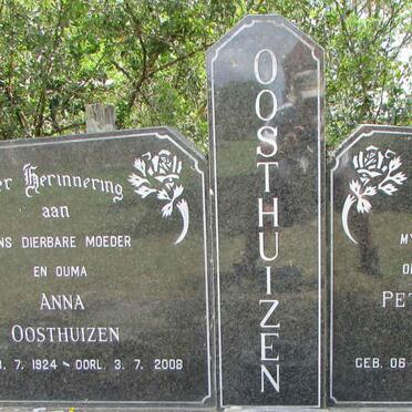 OOSTHUIZEN Petrus Gerhardus 1923-1991 &amp; Anna 1924-2008