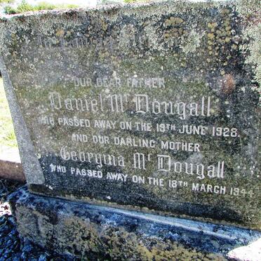 McDOUGALL Daniel -1928 &amp; Georgina -1944
