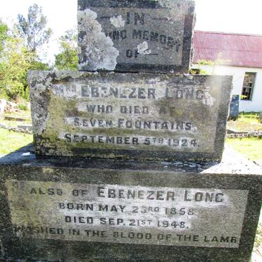 LONG Ebenezer 1858-1948 &amp; Mrs. -1924