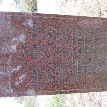 CLACK Alfred John 1856-1909 &amp; Frances M. STERLEY 1862-1944