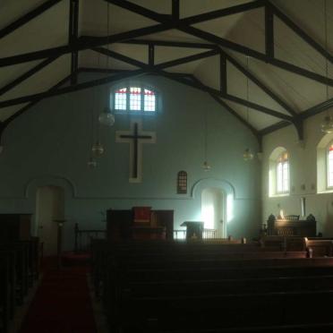 3. Inside the church at the Sidbury Cemetery