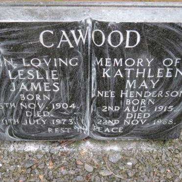 CAWOOD Leslie James 1904-1973 &amp; Kathleen May HENDERSON 1915-1968