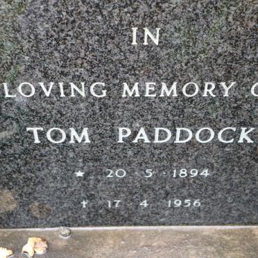 PADDOCK Tom 1894-1956