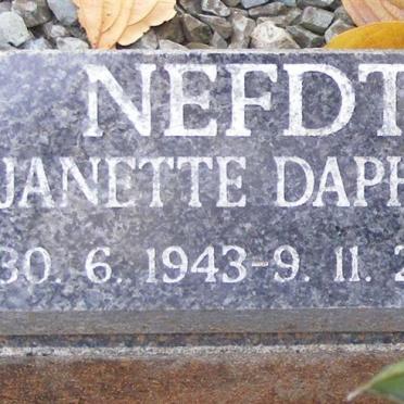 NEFDT Janette Daphne 1943-2003