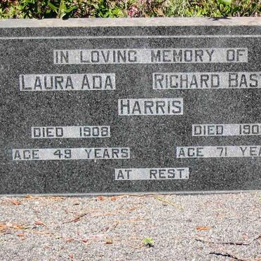 HARRIS Richard Bastabal -1909 &amp; Laura Ada -1908