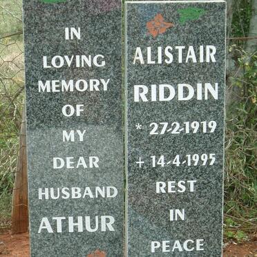 RIDDIN Athur Alistair 1919-1995 