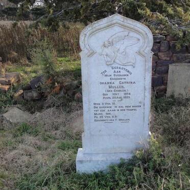 MULLER Johanna Catrina nee GROBLER 1874-1923