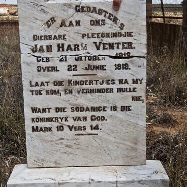 VENTER Jan Harm 1918-1919