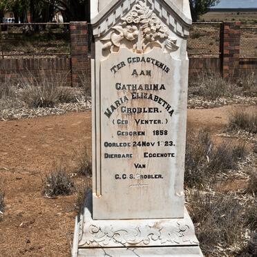 GROBLER Catharina Maria Elizabeth nee VENTER 1858-1923