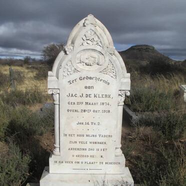 KLERK Jac. J., de 1874-1918