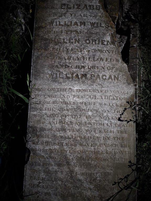 PAGAN Elizabeth :: PAGAN William Wilson :: PAGAN Helen Orien?